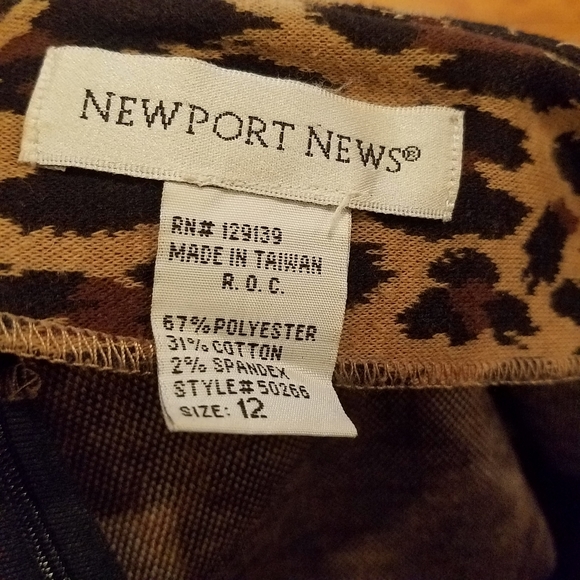 Chettah print pencil skirt - Picture 4 of 4